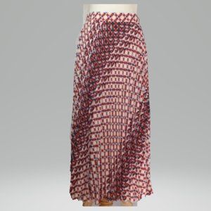 Anthropologie Maeve SP Multi Colored Pleated Skirt